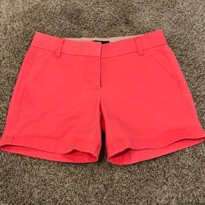 Coral Jcrew Shorts
